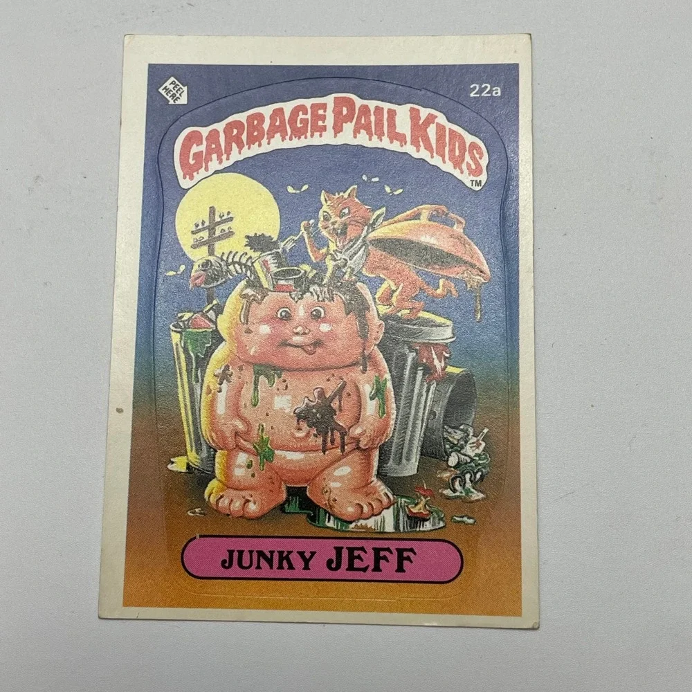 1985 Topps Garbage Pail Kids Series 1 Junky Jeff 22a Vtg Trading Card Sticker